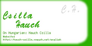 csilla hauch business card